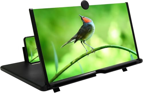 Chililon Amplificador de Pantalla para movil, 20 Pulgadas HD Amplificador Pantalla movil, para Todos los Smartphones, antiluz Azul, Lupa de Pantalla 3D para Ver vídeos de películas