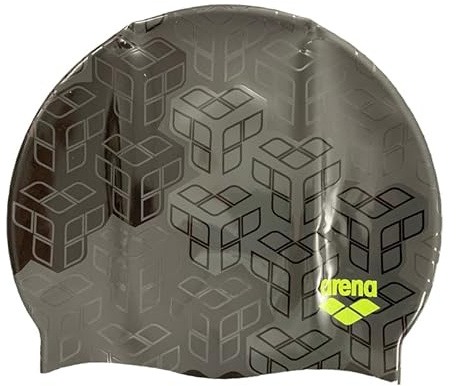 CUFFIA ARENA SILICONE SWIM CAP CUFFIE PISCINA NUOTO ALL BLACK