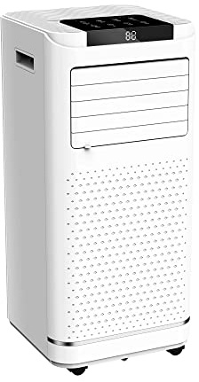 Garvee Climatiseur Mobile Portable 7000 BTU, Refroidissement, DéShumidification, Ventilateur à 2 Vitesses, Minuterie De 24 Heures