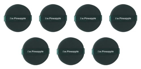 iplusmile Kosmetikquaste Rund Grün 7 Stück Latexfreie Make Up Schwämme für Gesichtspuder und Körperpuder für Nass und Trockenanwendungen