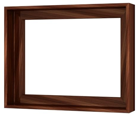 B.B.F MAKE 18x18 Canvas Floater Frame, Fits 0.75 up to 1.25 Deep Art, Proudly Made in USA, Professional Wood Picture Frame for Gallery Wrap Canvas, Mounting Hardware Included, Dark Brown