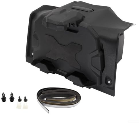 Spelonify Caja de almacenamiento de montaje para dispositivo electrónico para Polaris XP1000, organizador de tablero de UTV con soporte para tablet y soporte GPS, clip de teléfono HDPE resistente para