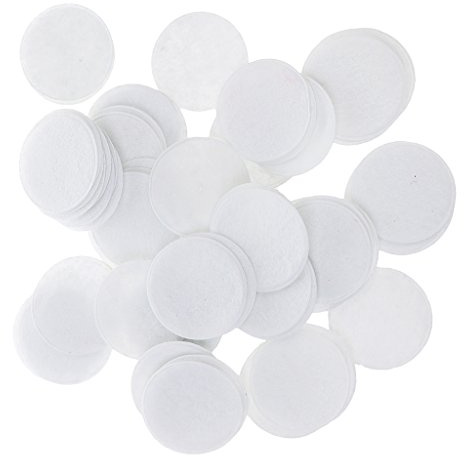 100x 40mm Gepolsterte Runde Form Handwerk Filz Stoff Polyester handmade Filzstoff Bastelfilz DIY Stoff Sewing - Weiß, Durchmesser 40mm