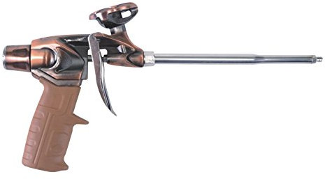 GOBEST Heavy Duty PTFE Expanding Foam Gun, Brass Finish (GB-0003)
