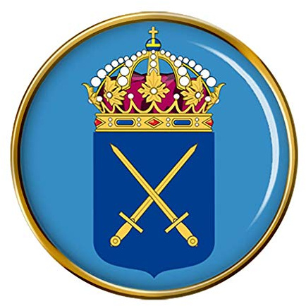 Giftshop UK Schwedische Armee (Svenska Arme ́ n) Anstecker