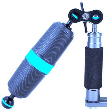 DIVTEK D52-160 Tauchauftriebsarm mit Nauticam-Bajonetthalterung für Tauchtablett Videolicht/Stroboskop Float Arm