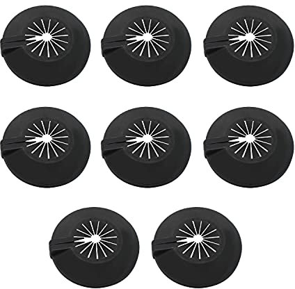 KLEHOPE Heizungsrohr Rosette, 8 Stück Rosetten für Heizkörperrohre, Heizungsrohr Verkleidung, Heizungsrohr-Abdeckung, Universal für 8-30 mm Rohröffnung