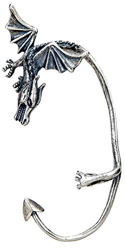 925 Sterling Silber Ancient Dragon Ohrclip Übertriebener Ohrring Erweiterbarer Gothic Ohrhaken Kein Piercing Earcuff