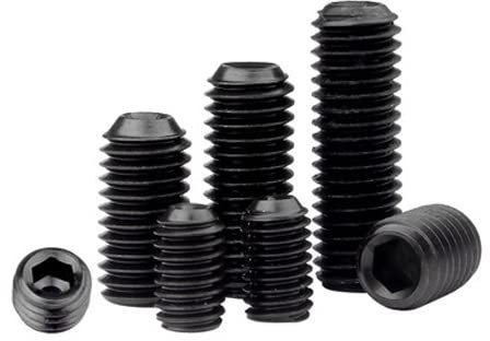 10 Stück M7 12,9 G Kohlenstoffstahl Feingewinde Madenschrauben konkave Endschrauben 1,0 mm Steigung-M7 x 1,0 x 9 mm (12 Stück)