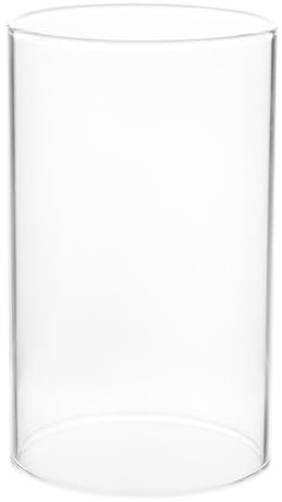 HOMSFOU Glas Kerzenzylinder Abdeckung 15X7X4 Zoll Transparenter Glaskerzenhalter Für Romantische Wohnkultur Und Tischdekoration
