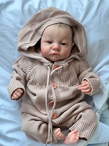 kgniess me 20 tum Reborn baby pojke verklighetstrogen småbarn babydocka silikon Reborn dockor som riktiga realistiska dockor flickor billiga 50 cm