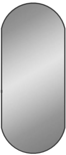 vidaXL Wandspiegel Schwarz 70x30 cm Oval