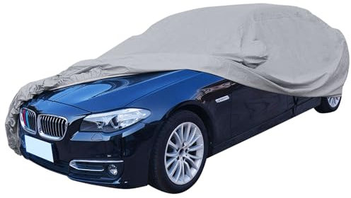 Funda Coche Exterior Valida para Todo Tipo de Coches Grandes como SUV todoterrenos 4x4 Furgonetas monovolumen Familiares PEVA 540 x 175 x 150 cms Funda para Coche Grande