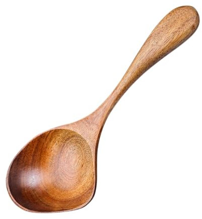 Zerodeko Enten schnabel japanische löffelsuppe cremefarbenes Soßenlöffel chinesisches geschirr Metalllöffel Reis geschirrtuch Suppenlöffel Holzlöffel Haushalt Esslöffel Akazie hölzern