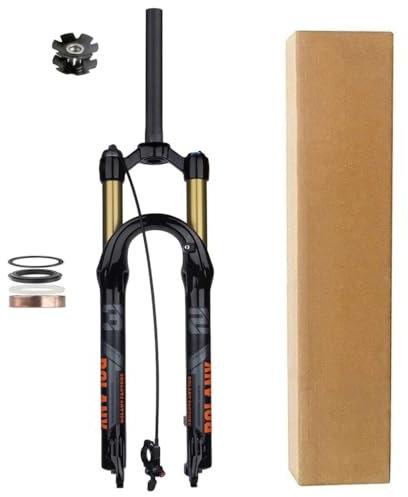 27,5/29 Zoll Fahrrad-Federgabel, Federweg 120 mm, Scheibenbremse, MTB-Luftgabeln, 1-1/8 Zoll Gewinde, weniger Fahrrad-Gabel mit geradem Schaft