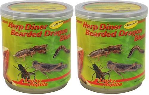 Lucky Reptile Herp Diner - Bearded Dragon Blend 70 g, speziellen Futter für Bartagamen und andere Reptilien (Packung mit 2)