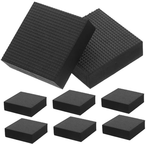 OFFSCH 8pezzi Piedi per Vasi da Gomma Supporti per Fioriere Esterni Riser per Vasi da Esterno Antiscivolo e Resistenti per Migliorare Drenaggio e Superfici