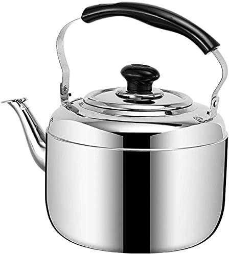 MYVVKIA Whistling Tea Kettle Teapot Large Capacity Tea Kettle Stainless Steel Bakelite Handle Teapot for Stove Top Whistling