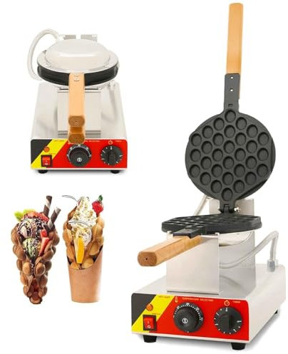 Bubble Waffle Maker Commercial Bubble Waffle Maker Non-stick 5 min snabbvärmande konmaskin