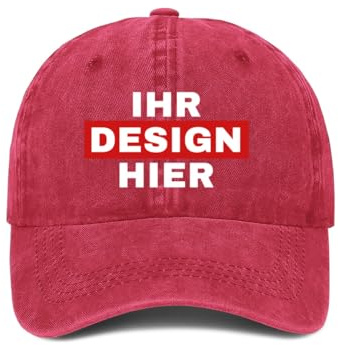 ERICAT personalisiert Cap personalisierte Basecap Baseball Cap mit Foto/Logo/Text gestalten Cap selbst gestalten,verstellbare Trucker-Kappe, lässige Sonnenschild-Kappe als Geschenk
