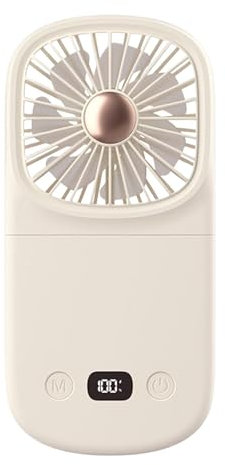 Ventilador personal portátil, fanático de los viajes personales, Ventilador de escritorio de pantalla digital plegable, Refríe el gadget, el soplador de enfriamiento para el dormitorio en el hogar dor