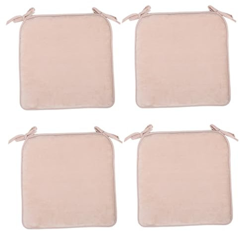 Warmhm 4 Stück Stuhlkissen Kissen für Bauernstühle Kissen für Esszimmerstühle sitzkissen Gartenmöbel Kissen Ersatz für den Sitz des Esszimmerstuhls Outdoor-Kissen für Stühle Polyester