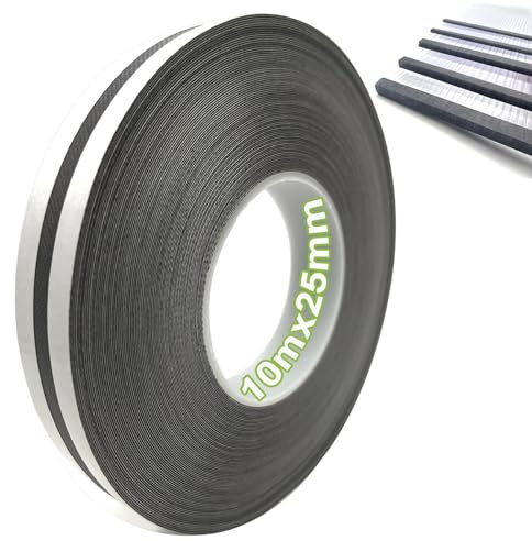 TEOV 10m Anti Dust Tape für Gewächshaus Klebeband, Breite 25mm Kantenverschlussband, für Stegplatten 4-10 mm