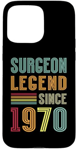 Surgery Legend 1970 55 Years Scalpel 55th Birthday Surgeon Case for iPhone 15 Pro Max