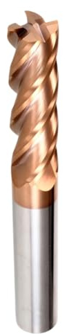RACEL VHM Schaftfräser Ø1–20 mm – Kurz, Lang & Überlang – HPC VA Fräser 4 Schneiden TiSiN 55 HRC – CNC Fräser für Edelstahl, Titan, Aluminium (Ø8,5x20x75 mm - Schaft = 10mm)
