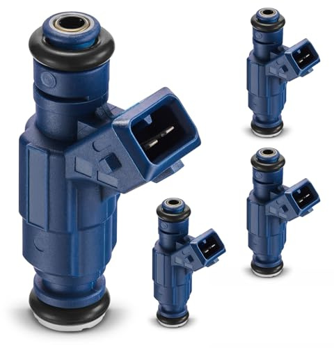 Aputoxz 0280156065 4 Set Fuel Injector Compatible with 2001-2005 Au-di A4 Qua-ttro Volk-SWA-gen Pass-at 1.8L l4 Replacement 06B133551M 0280156070 0280156109 0280156070