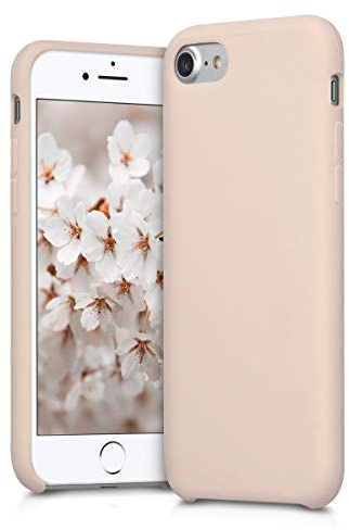kwmobile Housse Compatible avec Apple iPhone SE (2022) / iPhone SE (2020) / iPhone 8 / iPhone 7 Coque - Housse de téléphone Protection Souple en TPU Silicone - Or rosé Mat