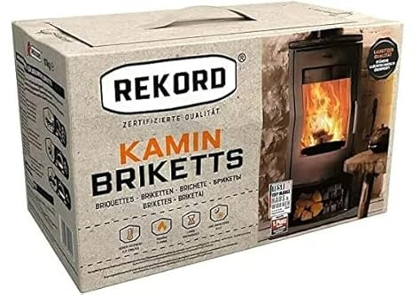 WUEFFE Mattonelle di Lignite - kg 30 - bricchetti mattonella carbone riscaldamento