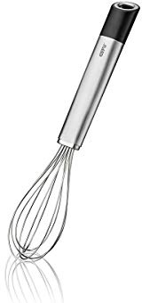 Gefu 29205 Schneebesen Primeline - Edelstahl Rührbesen, 22 cm | Profi Küchenbesen aus rostfreiem Edelstahl & Kunststoff, spülmaschinengeeignet, mit Öse zum Aufhängen für die Küche