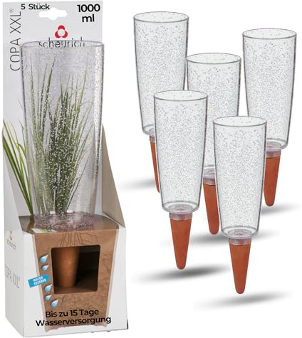 Scheurich Copa XXL Bewässerung Wasserspender Bewässerungskugel grün transparent (5, Transparent)