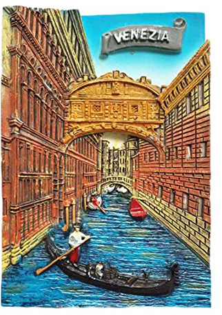 Venedig Italien Kühlschrankmagnet, 3D-Reiseaufkleber, Souvenirs, Kunstharz, Heim- und Küchendekoration, Italien-Kühlschrankmagnet aus China