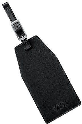 Audi 3151900700 Kofferanhänger Tasche Gepäckanhänger Leder Schwarz