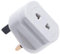 Toothbrush Adaptor Plug UK Charger Shaver Socket 2 Pin to 3 Pin Electric Converter Bathroom Two to Three Prong Charging Tooth Brush Razor Plugs Electrical Shaving (White)