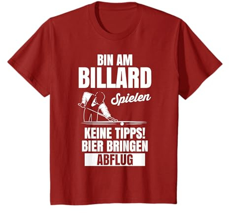 Billard Kö Cue Queue Snooker T-Shirt