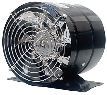 Vent Fans，Exhaust Fan Mobile Vertical Exhaust Fan Small Duct Exhaust Fan Punch-free Desktop Kitchen Ventilator Fan with Base and Net Cover, Installation-free，black for Kitchen Bathroom Garage Attic