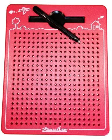 TollesfürKinder Magnetspiel für Kinder - Magnet Zaubertafel mit Kugeln und Stift - Tolle Beschäftigung Kinder ab 3 - Das magische Magnet Spiel für die stressfreie Autofahrt