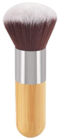 Kripyery Pennello di bellezza Pennello per cipria in polvere Pennello per fondotinta Pennello per fard Rimuovere gli strumenti di bellezza Cachi