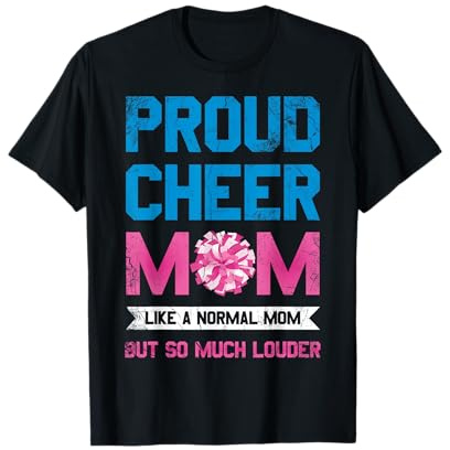 Stolze Cheer Mama Wie eine normale Mutter für Cheerleader Cheer Mom T-Shirt
