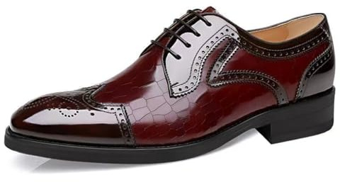Zapatos formales Oxford formales de negocios con cordones clásicos para hombre