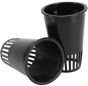 Supvox Hydroponik Pflanzkorb 30 Stück Pe Schwarz für Pflanzenwurzeln