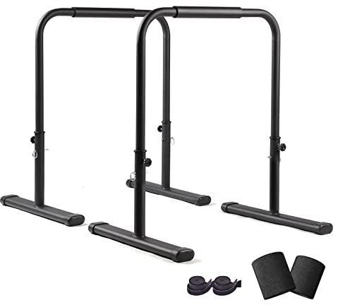 Barras de inmersión ajustables para entrenamiento de gimnasio en casa, soportes de inmersión resistentes para entrenamiento de fuerza, estación de inmersión de fitness, calistenia para inmersiones de