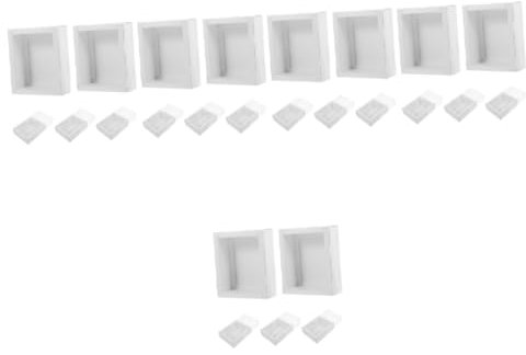 Mobestech 25stücke Kleine Aufbewahrungsboxen Mit Sichtfenster Transparente Papierschachteln Für Snacks Und Schmuck Für Hochzeiten Geburtstage Und Feiern