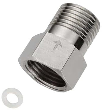 Rückschlagventil aus Edelstahl, G 1/2 Innengewinde auf Außengewinde Einwegventil für Wassertank Warmwasserbereiter Toilette, 304 Edelstahl