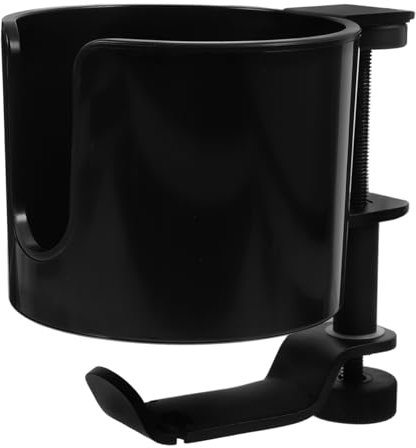 VILLFUL Soporte Giratorio para Auriculares Portavasos De Escritorio Abrazadera