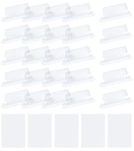 QUARKZMAN Hängende Registerreiter 2-Zoll-Registerreiter und Einsätze aus Kunststoff für klare Registeretiketten für hängende Ordner transparent 150 Stück