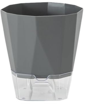 Selbstbewässernder Übertopf, afrikanische Veilchen, transparenter Kunststoff, automatische Bewässerung, Pflanzgefäß, Blumentopf, quadratischer Blumentopf für alle Zimmerpflanzen, Sukkulenten, Kräuter